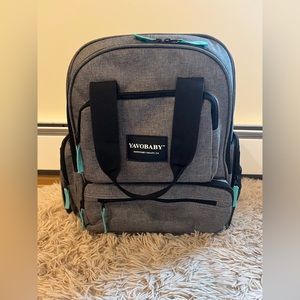 YavoBaby Diaper Backpack with Changing Pad & Stroller Straps